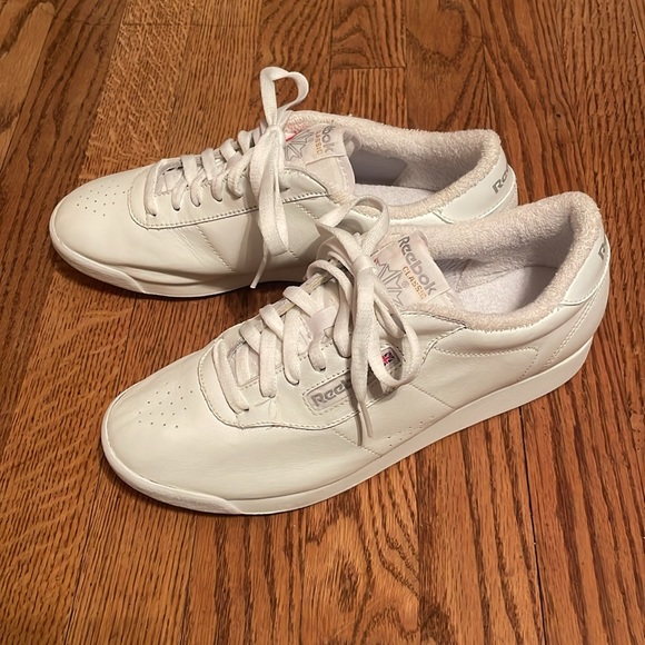 Reebok Womens Princess Shoe Size 9.5 White Lace Up, Synthetic Leather Upper NEW - Picture 4 of 14